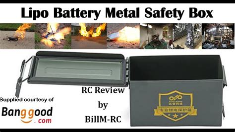 lipo battery metal box|battery box for large lithium.